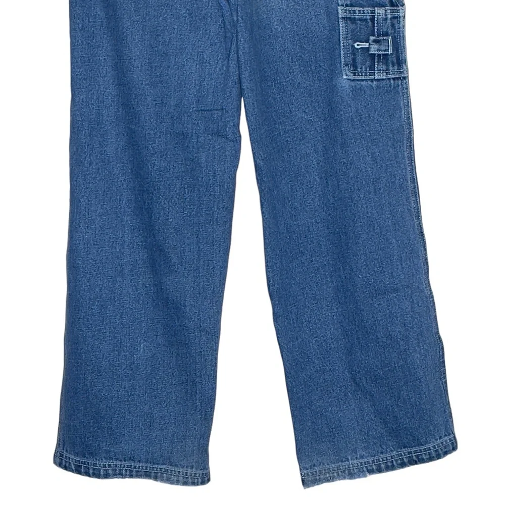FUBU Y2K Embroidered Youth Size 12 Blue Jeans